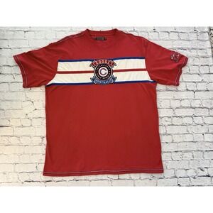 COOGI Australia Vintage Shirt Mens XXXL Red Embroidered Short Sleeve Cotton EUC‎